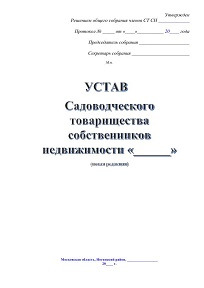 Проект Устава 2019